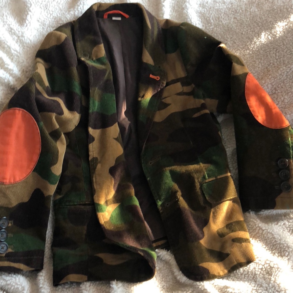Mini boden camouflage blazer  size 6-7